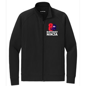 8th Birthday Ninja Stretch Full-Zip Cadet Jacket