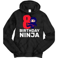 8th Birthday Ninja Tie Dye Hoodie