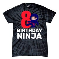 8th Birthday Ninja Tie-Dye T-Shirt