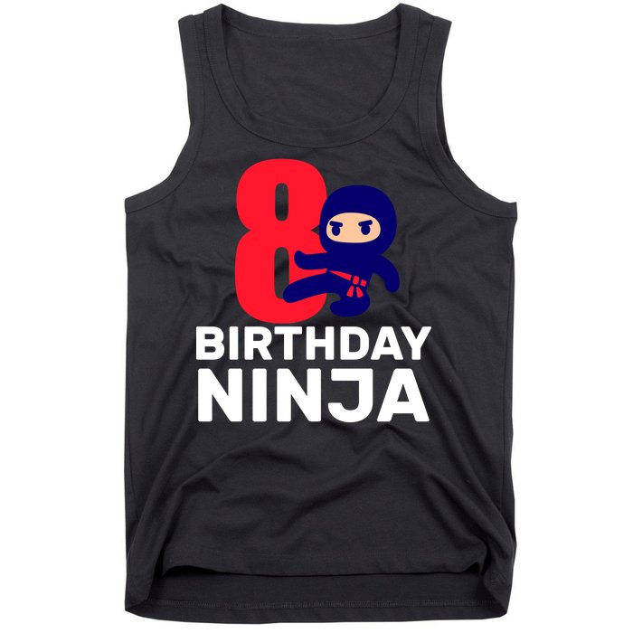 8th Birthday Ninja Tank Top