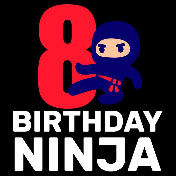 8th Birthday Ninja Kids T-Shirt