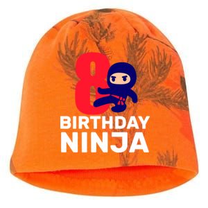 8th Birthday Ninja Kati - Camo Knit Beanie