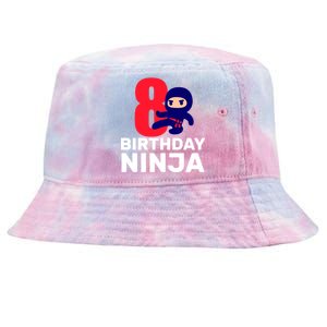 8th Birthday Ninja Tie-Dyed Bucket Hat