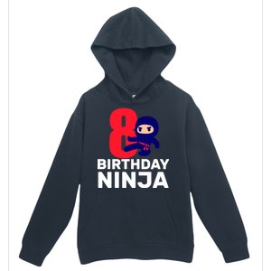 8th Birthday Ninja Urban Pullover Hoodie