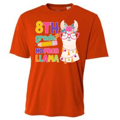 8th Grade? No Prob Llama Cooling Performance Crew T-Shirt