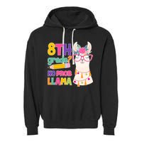 8th Grade? No Prob Llama Garment-Dyed Fleece Hoodie