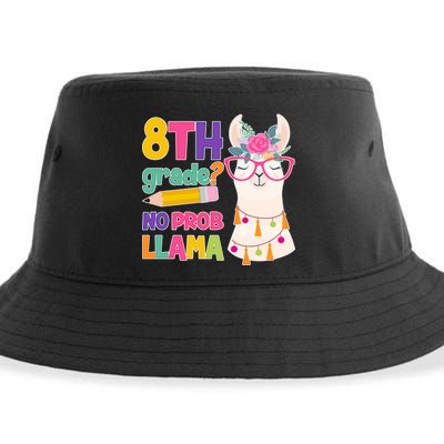 8th Grade? No Prob Llama Sustainable Bucket Hat