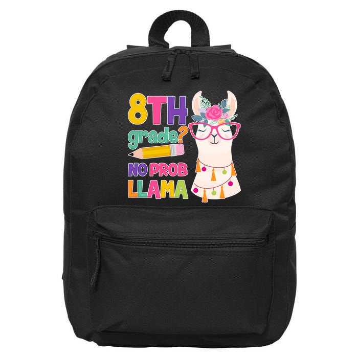 8th Grade? No Prob Llama 16 in Basic Backpack