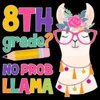 8th Grade? No Prob Llama 16 in Basic Backpack
