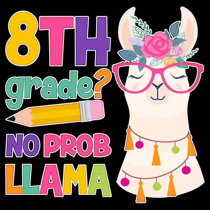 8th Grade? No Prob Llama 16 in Basic Backpack
