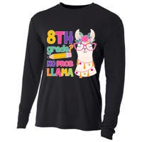 8th Grade? No Prob Llama Cooling Performance Long Sleeve Crew