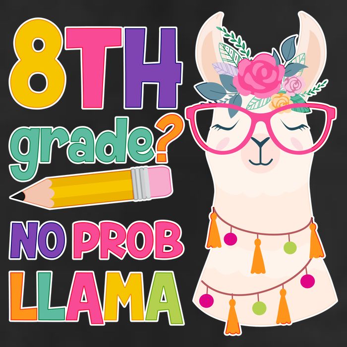 8th Grade? No Prob Llama Golf Towel