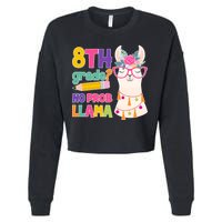 8th Grade? No Prob Llama Cropped Pullover Crew
