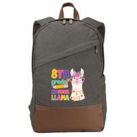 8th Grade? No Prob Llama Cotton Canvas Backpack