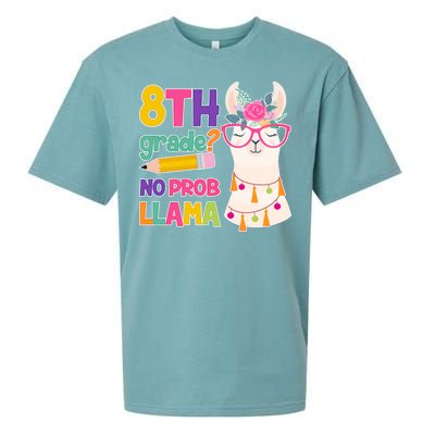 8th Grade? No Prob Llama Sueded Cloud Jersey T-Shirt