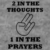2 In The Thoughts 1 In The Prayers Funny Shocker Meme Toddler Hoodie