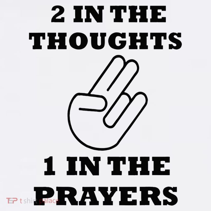 2 In The Thoughts 1 In The Prayers Funny Shocker Meme PosiCharge Competitor Tank