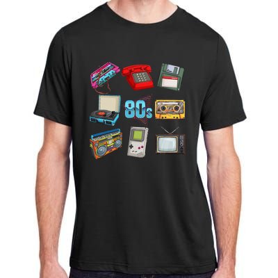 80s Throwback Retro Vintage Funny Party Cassette Tapes Adult ChromaSoft Performance T-Shirt