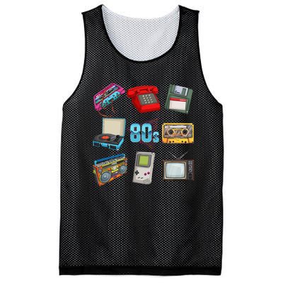 80s Throwback Retro Vintage Funny Party Cassette Tapes Mesh Reversible Basketball Jersey Tank