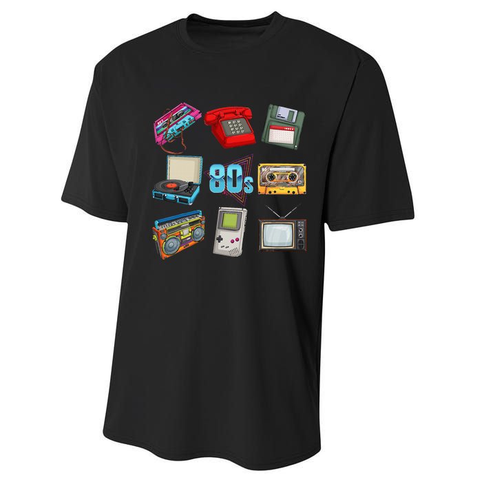 80s Throwback Retro Vintage Funny Party Cassette Tapes Performance Sprint T-Shirt