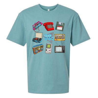 80s Throwback Retro Vintage Funny Party Cassette Tapes Sueded Cloud Jersey T-Shirt