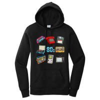 80S Throwback Retro Vintage Party Cassette Tapes Women's Pullover Hoodie