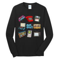 80S Throwback Retro Vintage Party Cassette Tapes Tall Long Sleeve T-Shirt