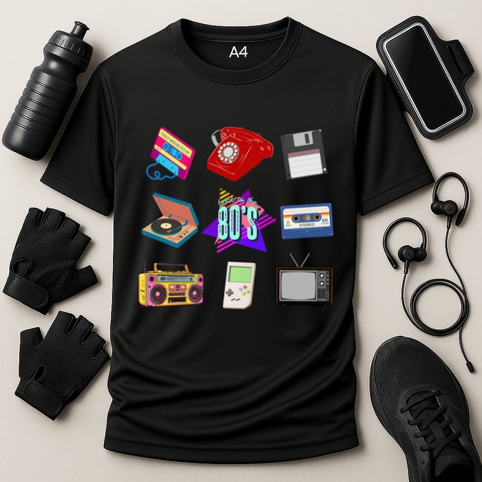 80s Throwback Retro Vintage Funny Party Cassette Tapes Performance Shirt