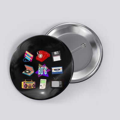 80s Throwback Retro Vintage Funny Party Cassette Tapes Button