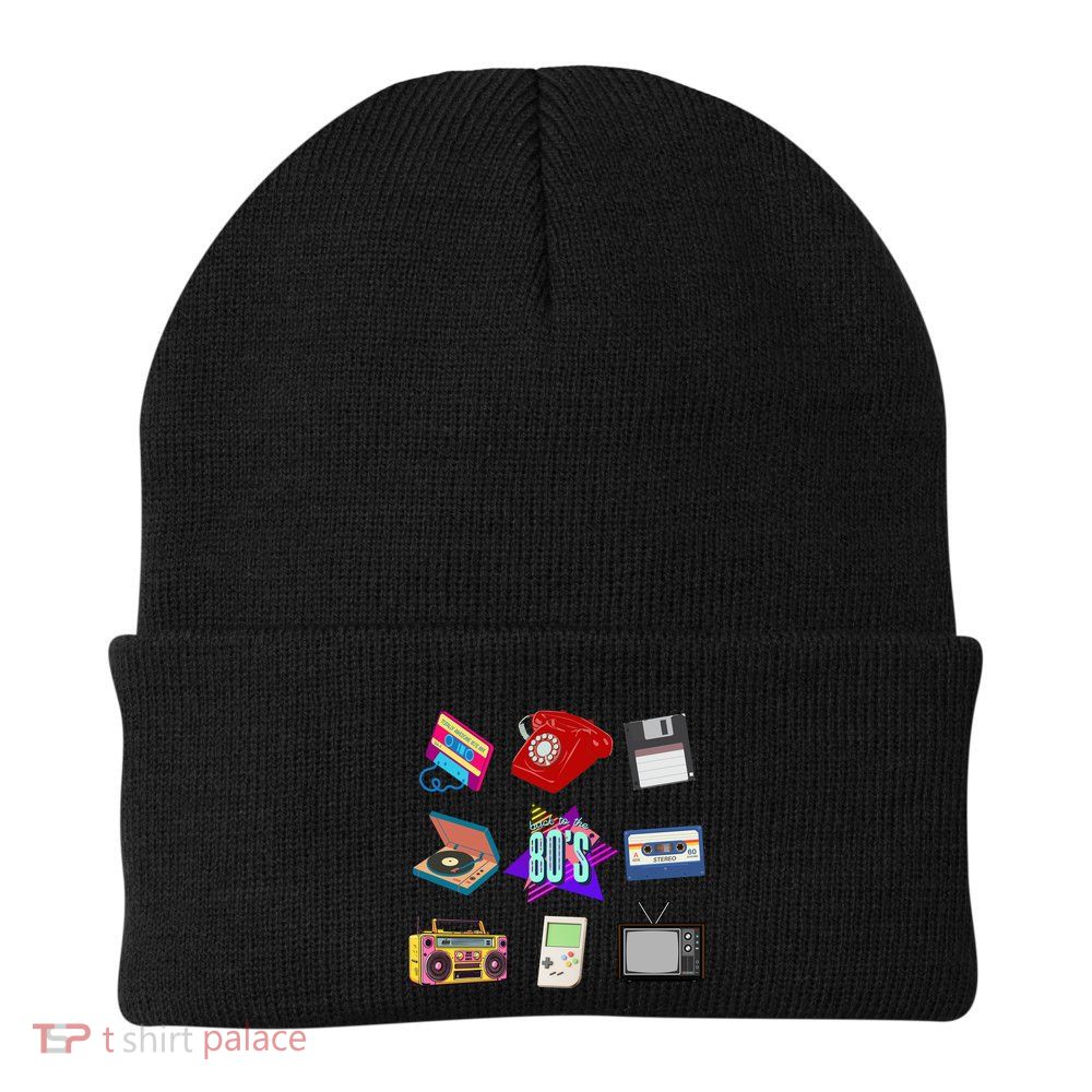 80s Throwback Retro Vintage Funny Party Cassette Tapes Beanie