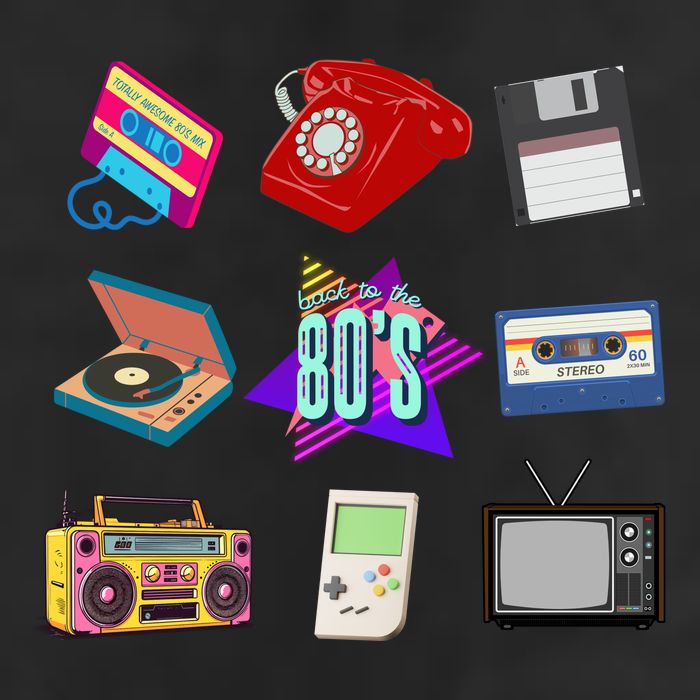 80s Throwback Retro Vintage Funny Party Cassette Tapes Beanie