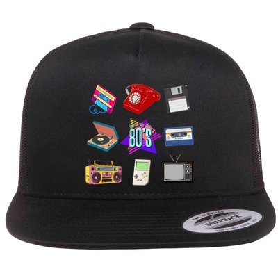 80s Throwback Retro Vintage Funny Party Cassette Tapes Flatbill Hat