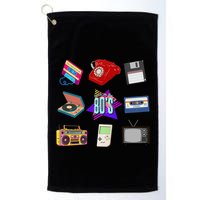 80s Throwback Retro Vintage Funny Party Cassette Tapes Golf Towel