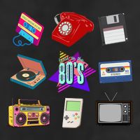 80s Throwback Retro Vintage Funny Party Cassette Tapes Golf Towel