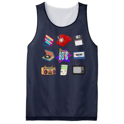 80s Throwback Retro Vintage Funny Party Cassette Tapes Mesh Reversible Basketball Jersey Tank