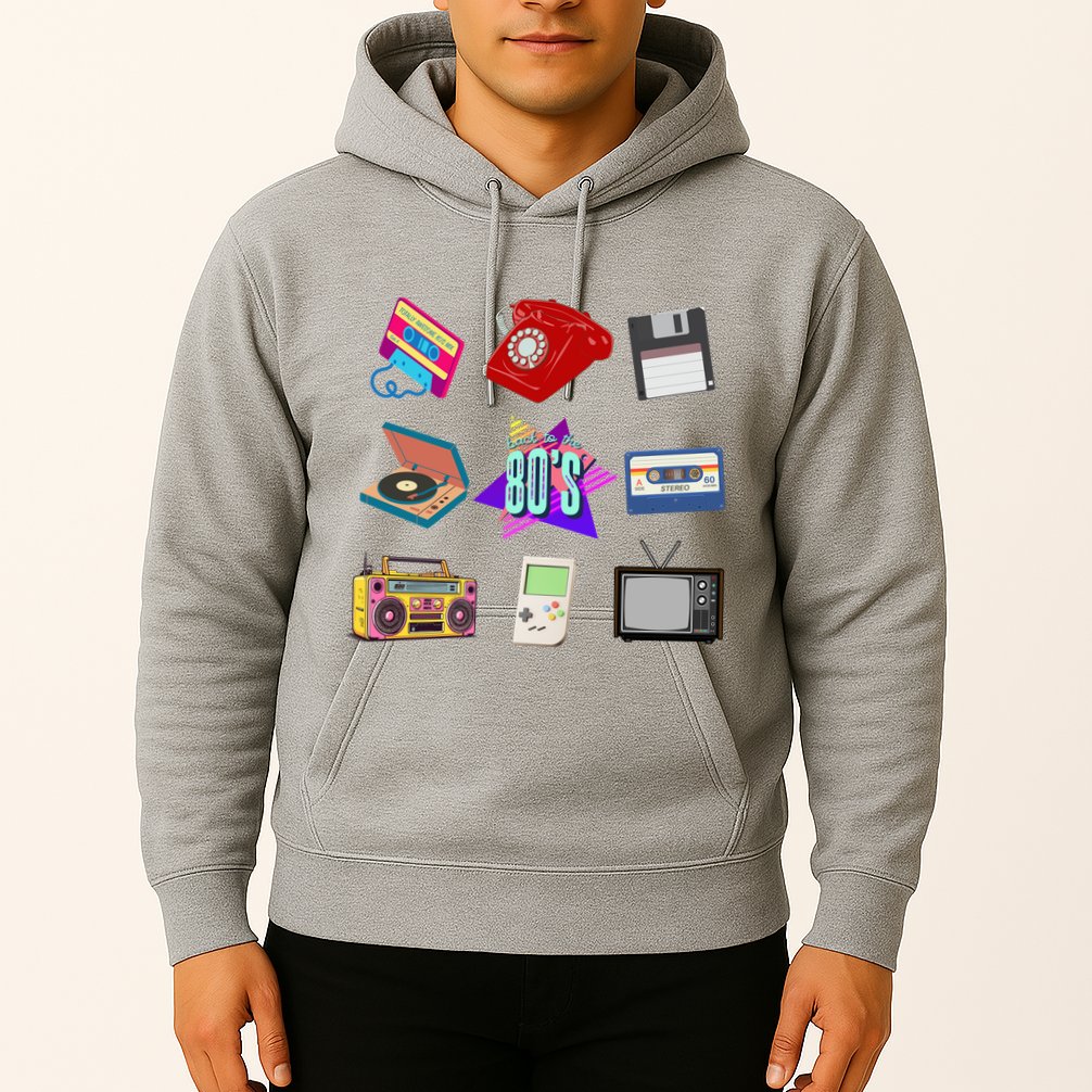 80s Throwback Retro Vintage Funny Party Cassette Tapes Hoodie