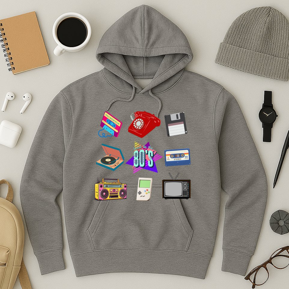 80s Throwback Retro Vintage Funny Party Cassette Tapes Hoodie
