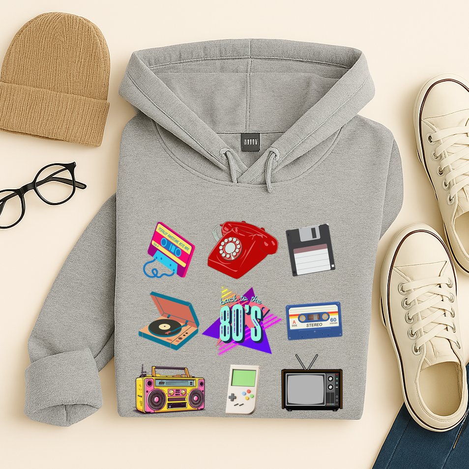 80s Throwback Retro Vintage Funny Party Cassette Tapes Hoodie