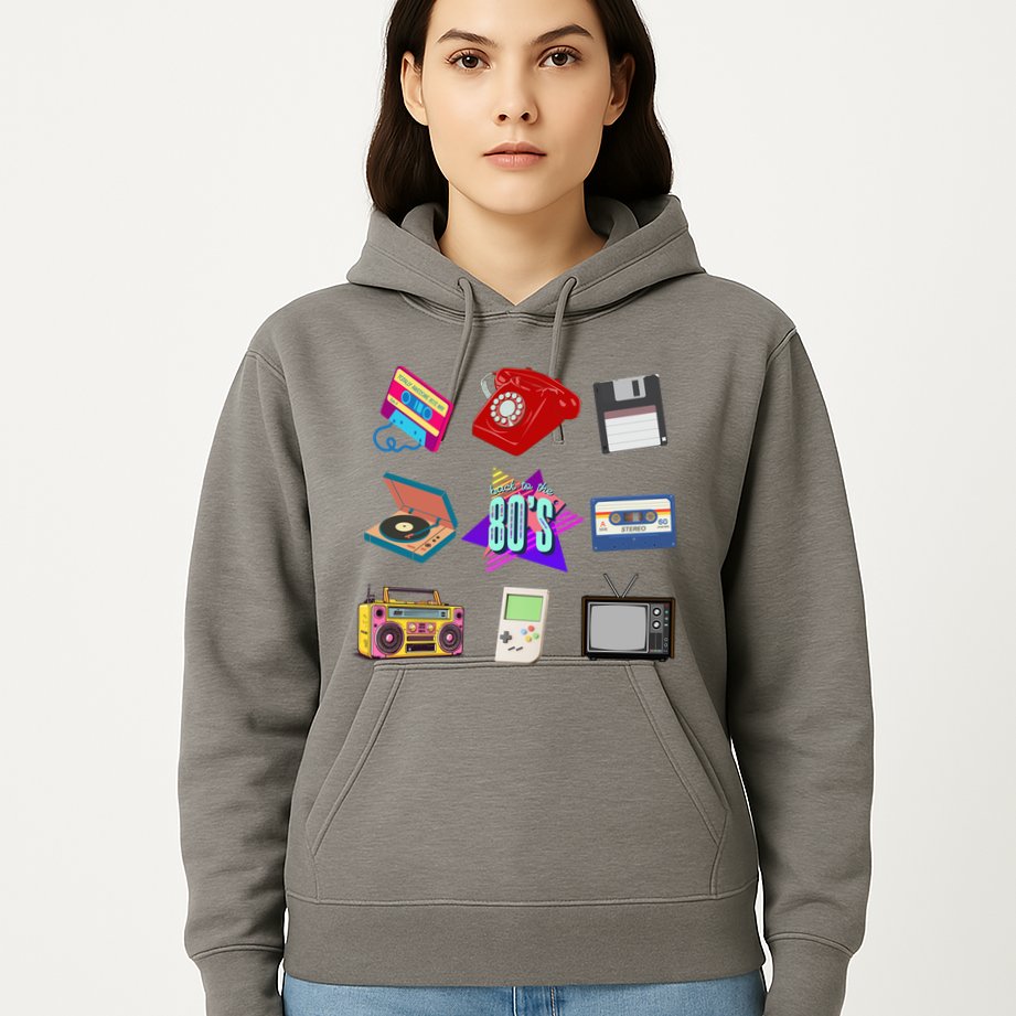 80s Throwback Retro Vintage Funny Party Cassette Tapes Hoodie