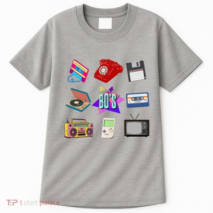 80s Throwback Retro Vintage Funny Party Cassette Tapes Tall T-Shirt