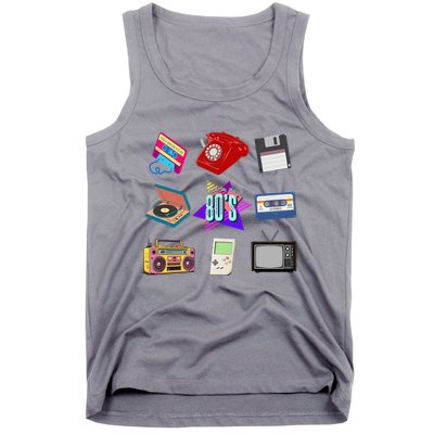 80s Throwback Retro Vintage Funny Party Cassette Tapes Tank Top
