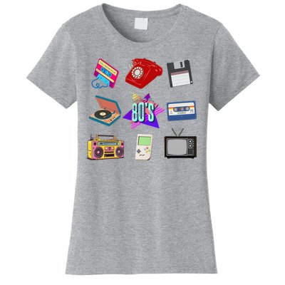 80s Throwback Retro Vintage Funny Party Cassette Tapes Women's T-Shirt