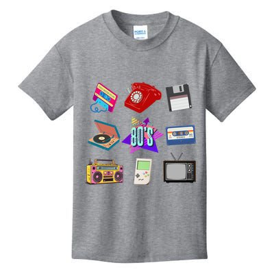 80s Throwback Retro Vintage Funny Party Cassette Tapes Kids T-Shirt