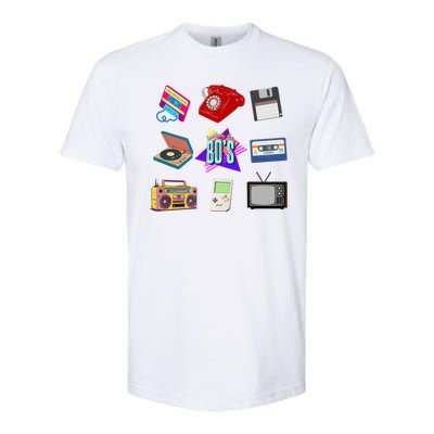 80s Throwback Retro Vintage Funny Party Cassette Tapes Softstyle® CVC T-Shirt