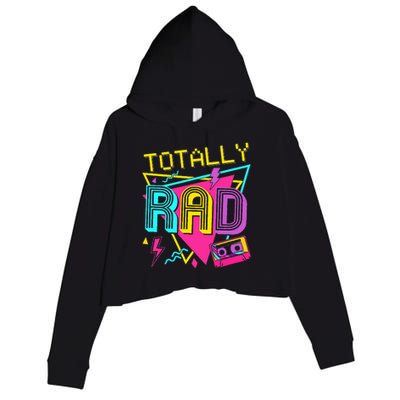 80s Totally Rad Crop Fleece Hoodie