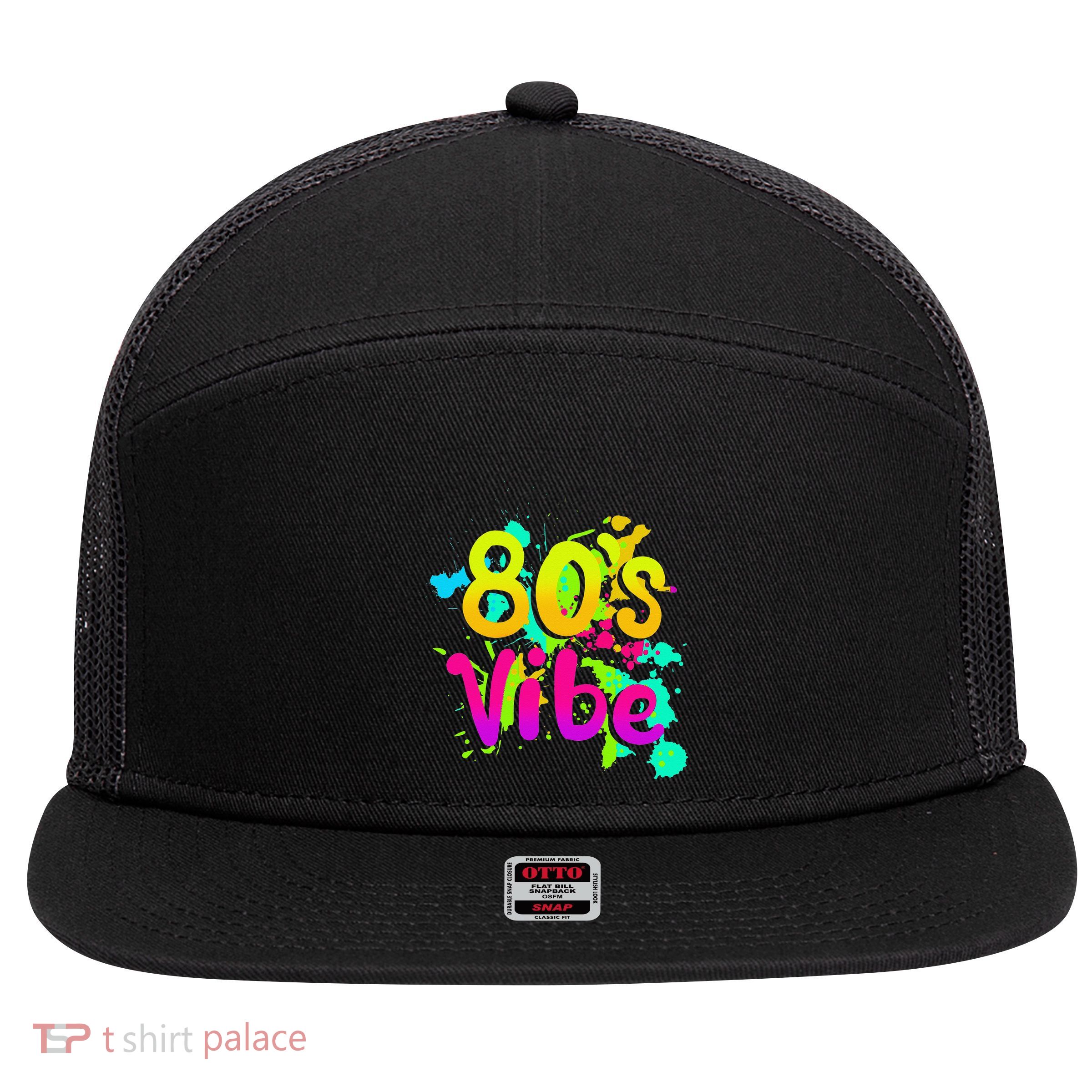 80s Vibe 1980s Fashion 80s Outfit Eighties 80s Costume 7 Panel Mesh Trucker Snapback Hat