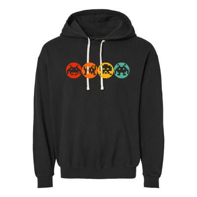 80s Video Game Vintage Retro Arcade Garment-Dyed Fleece Hoodie