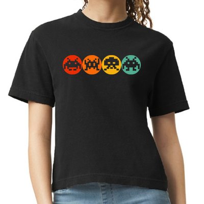 80s Video Game Vintage Retro Arcade Comfort Colors Boxy T-Shirt