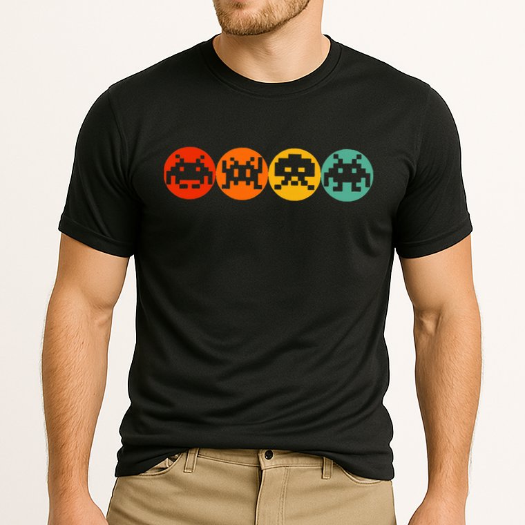 80s Video Game Vintage Retro Arcade Performance Shirt