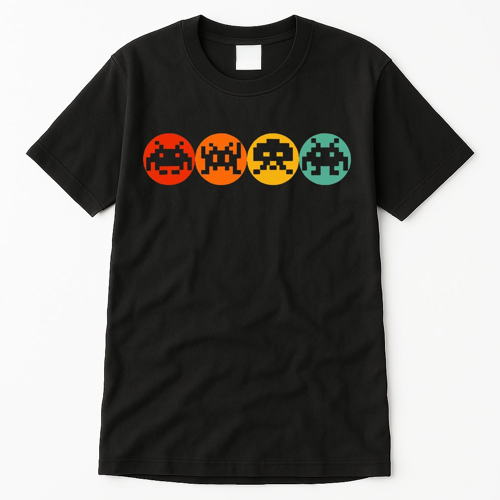 80s Video Game Vintage Retro Arcade Tall T-Shirt